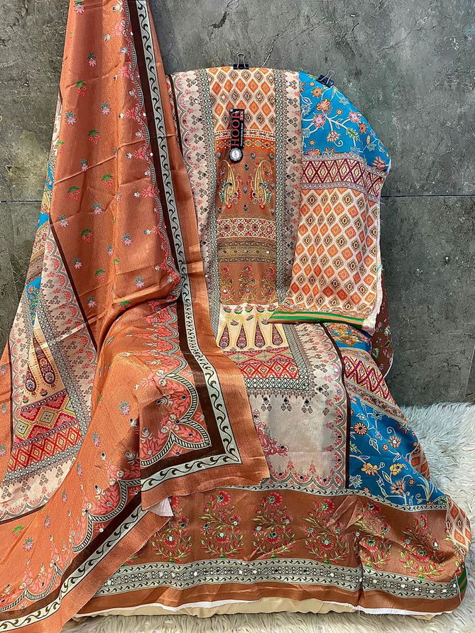 Hoor Tex H 347 Chinon Printed Wear Pakistani Salwar Suit Wholesale Price In Surat